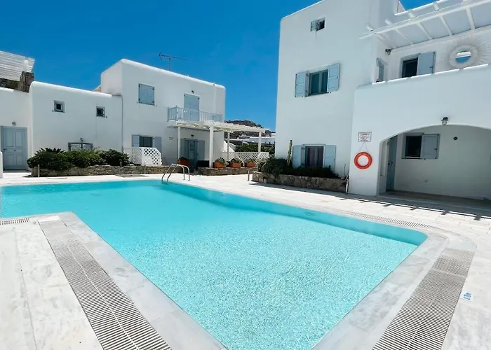 Nyaraló Blue Daisy House, Ornos, By Myconbay Mykonos Ornósz